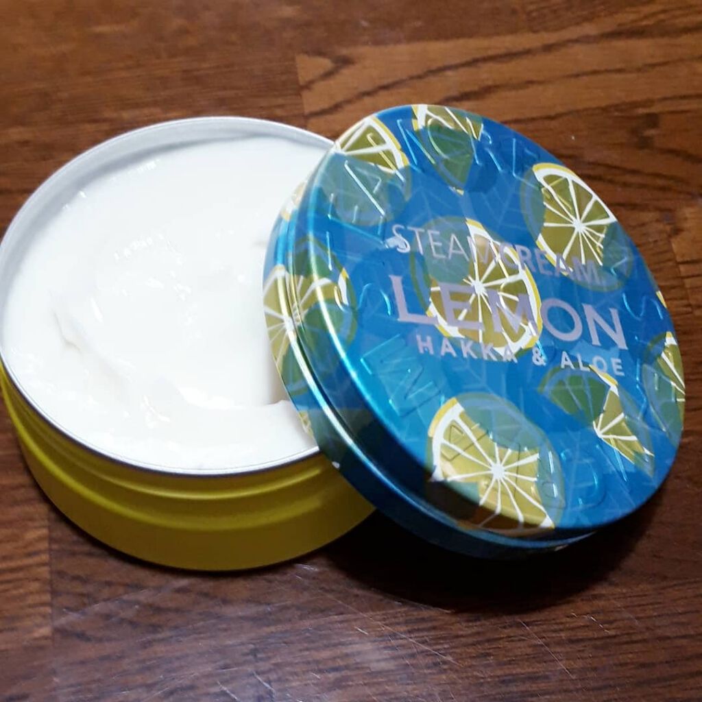 スチームクリーム ハッカ&アロエ レモン/STEAMCREAM/ボディクリームを使ったクチコミ(1枚目)
