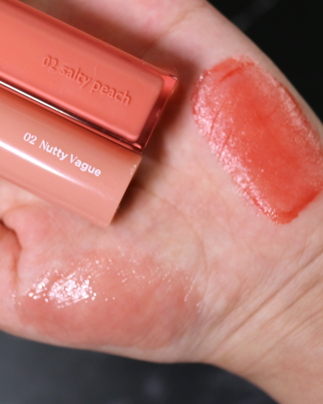 グラスティングカラーグロス/rom&nd/リップグロスを使ったクチコミ（3枚目）