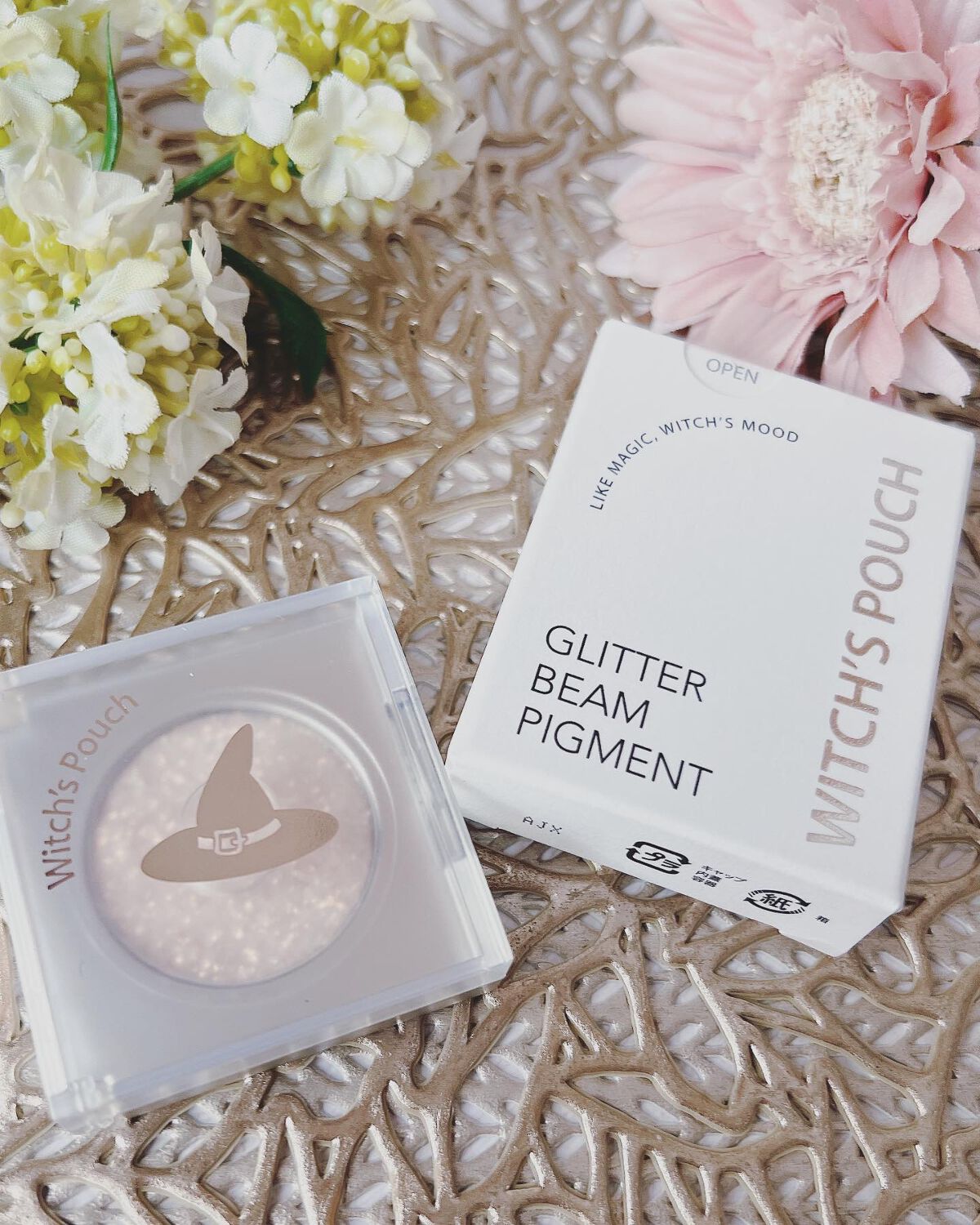 グリッター ビーム ピグメント/Witch's Pouch/グリッターを使ったクチコミ(1枚目)