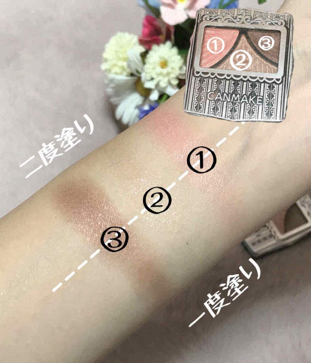 ジューシーピュアアイズ/キャンメイク/アイシャドウパレットを使ったクチコミ（2枚目）