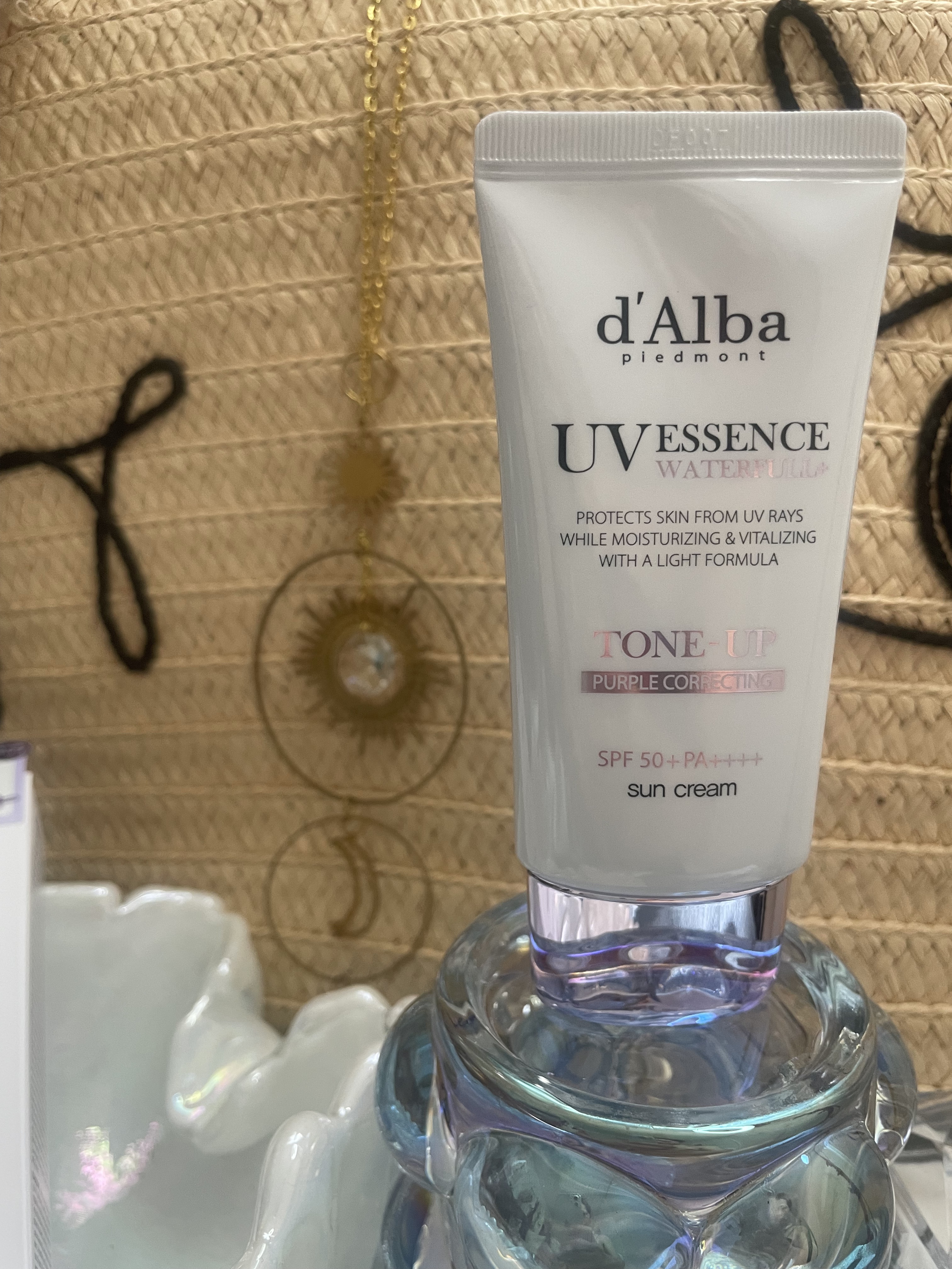 ダルバ ウォータフル トーンアップ サンクリーム(パープル)/ダルバ/日焼け止めクリームを使ったクチコミ（2枚目）
