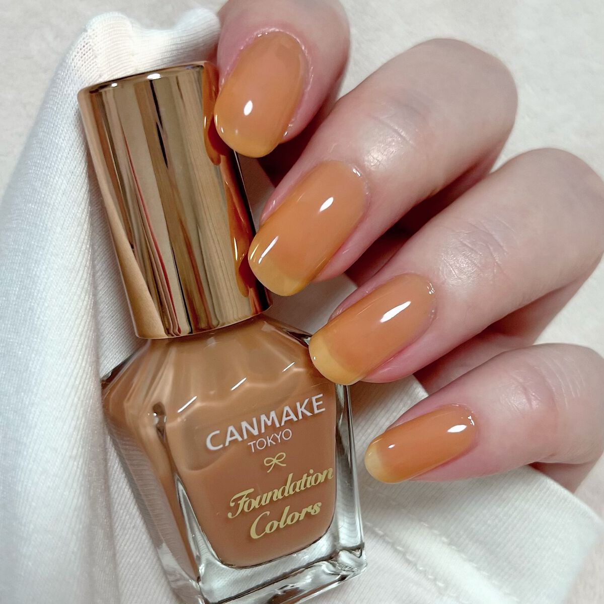 ファンデーションカラーズ 07 ミルキーオレンジ/キャンメイク/マニキュアを使ったクチコミ（3枚目）
