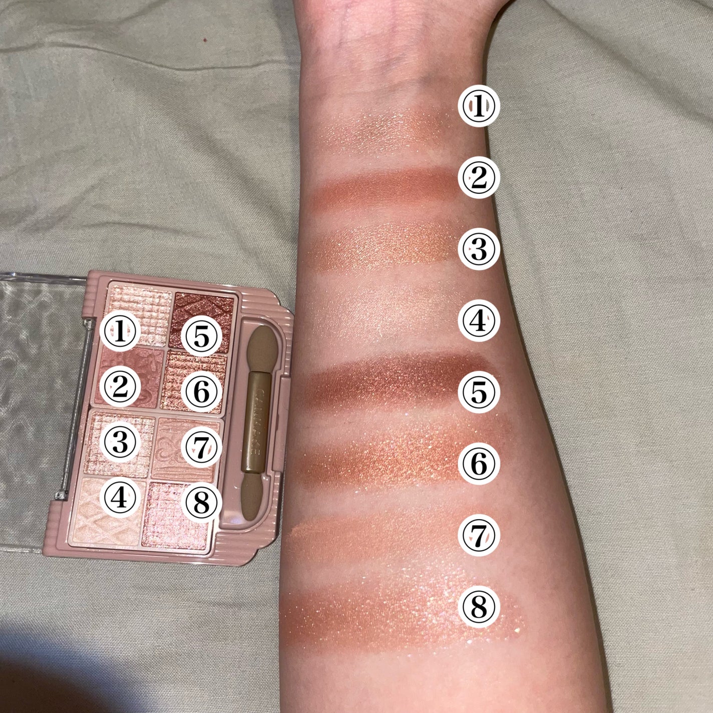 プティパレットアイズ/キャンメイク/パウダーアイシャドウを使ったクチコミ(3枚目)