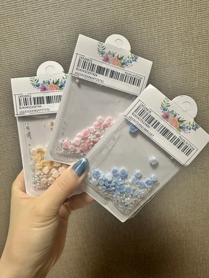 ジェルネイル スモーキーピンク/セリア/ジェルネイルの画像