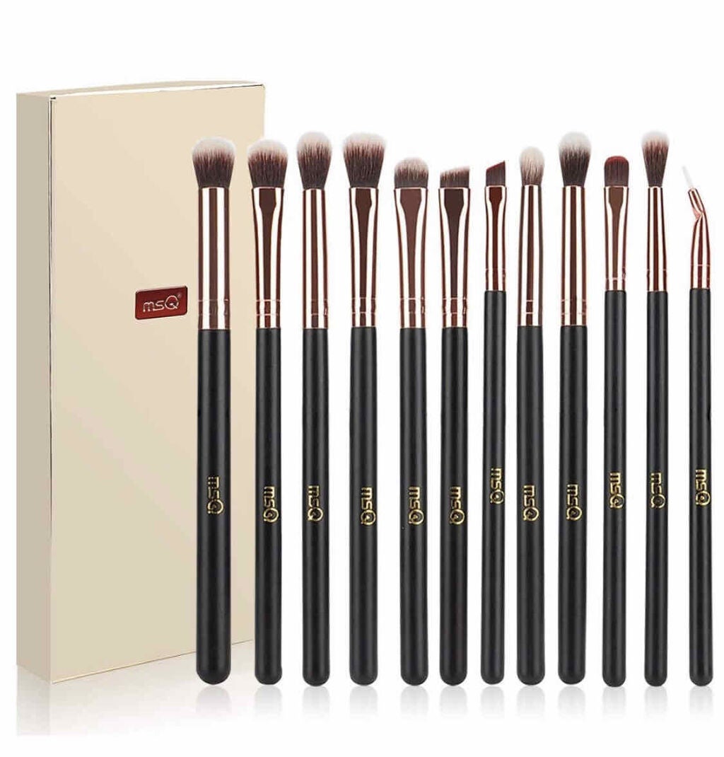 アイシャドウ ブラシ 12本セット/MSQ/メイクブラシを使ったクチコミ(2枚目)