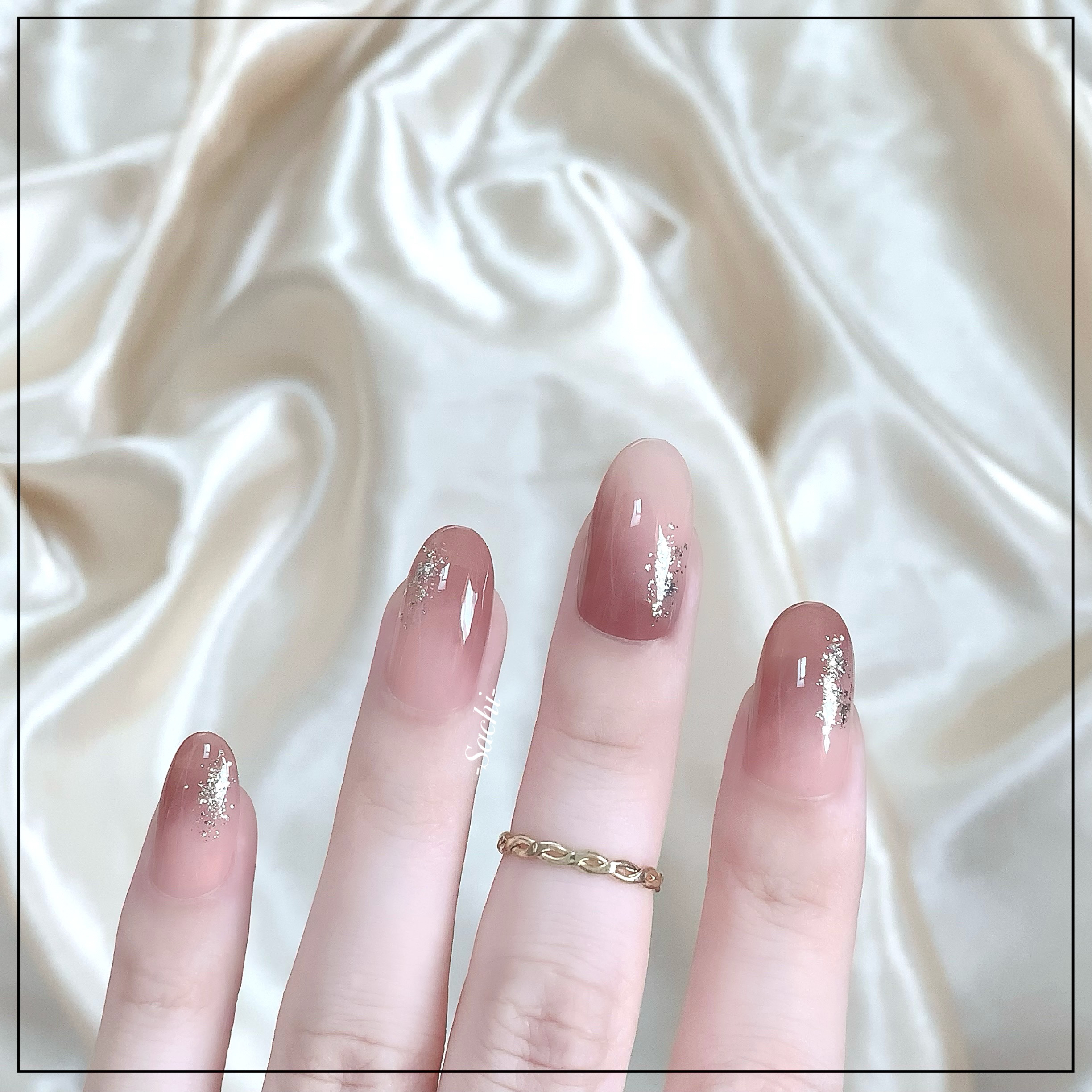 ダイヤモンド箔ミックス/NAILTOWN/ネイルチップ・パーツを使ったクチコミ（3枚目）