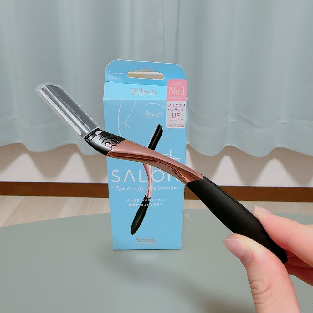 サロンプラス トーンアップ フェイススムーサー ホルダー（刃付き）/サロンプラス/シェーバーを使ったクチコミ（2枚目）