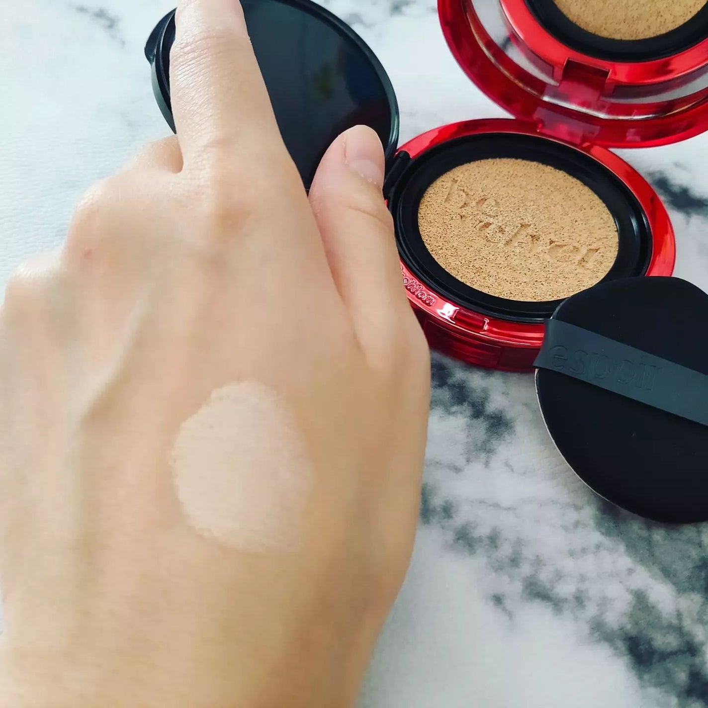 プロテーラービーベルベットカバークッション/espoir/クッションファンデーションを使ったクチコミ(3枚目)