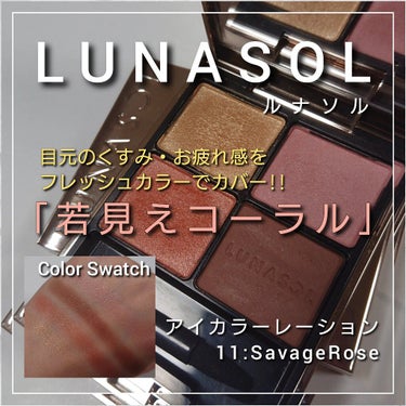 アイカラーレーション 04 Terracotta Roof（販売終了）/LUNASOL/アイシャドウパレットを使ったクチコミ（1枚目）