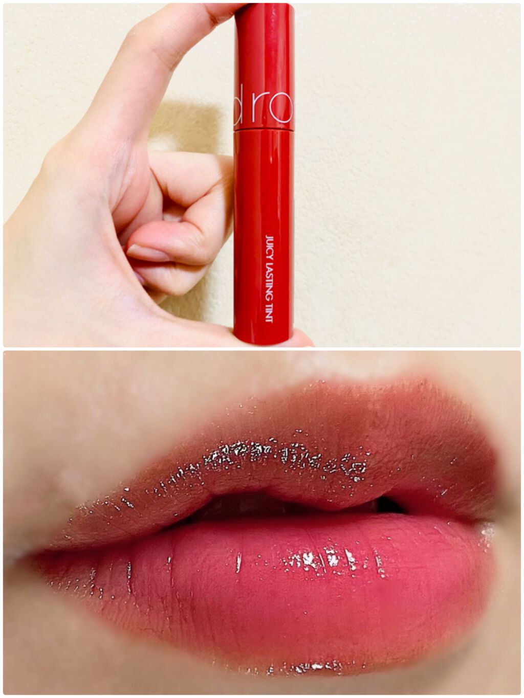 ジューシーラスティングティント/rom&nd/リップティントを使ったクチコミ(2枚目)