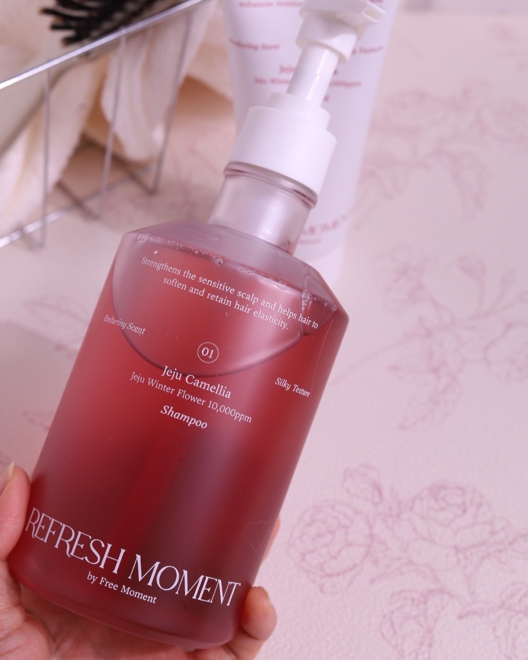 リフレッシュモーメントパフュームシャンプー/トリートメント Jeju Camellia/Free Moment /市販シャンプーを使ったクチコミ（2枚目）