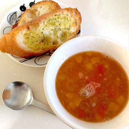 もち麦スープ/ラコックマルシェ/低糖質食品を使ったクチコミ(9枚目)