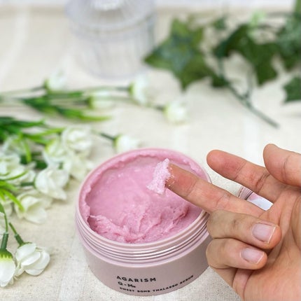 Q+Me スウィート ボム タラソ スクラブ/AGARISM/バスト・ヒップケアを使ったクチコミ(3枚目)