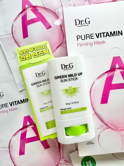 グリーンマイルドサンスティック SPF50+ PA++++/Dr.G/日焼け止めスティックを使ったクチコミ(1枚目)