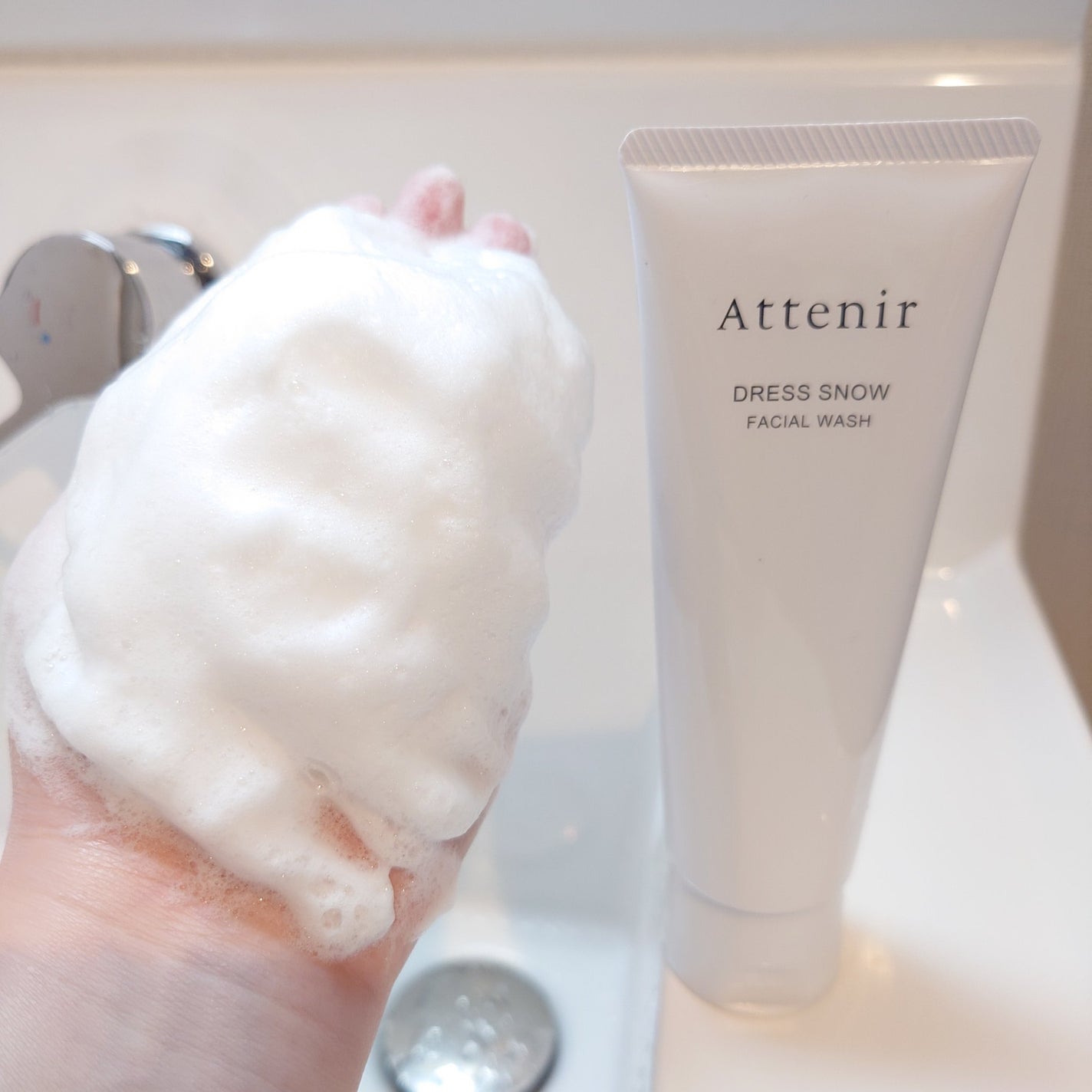 ドレススノー フェイシャルウォッシュ/アテニア/洗顔フォームを使ったクチコミ(3枚目)