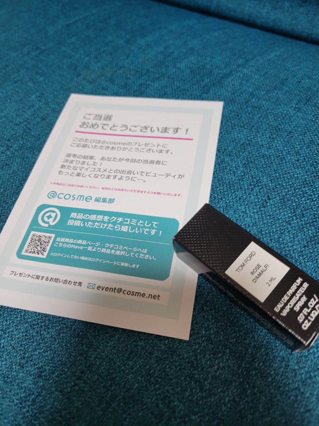 ローズ ダマルフィ オード パルファム スプレィ /TOM FORD BEAUTY/香水(レディース)を使ったクチコミ（1枚目）