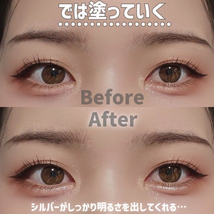 シピシピ グリッター イルミネーションライナー S/CipiCipi/リキッドアイライナーを使ったクチコミ(4枚目)