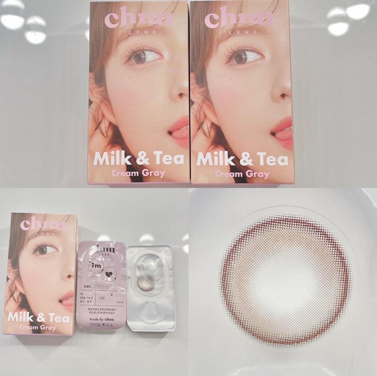 chuuLENS Milk&Tea 1day/chuu LENS/ワンデー(1DAY)カラコンを使ったクチコミ(4枚目)