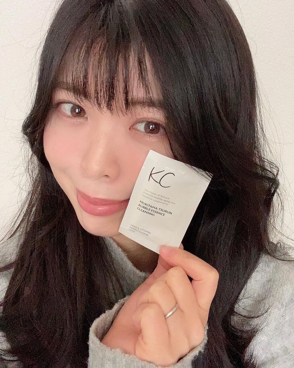 KC むきタマつるん 発泡美容液クレンジング/ハーブ健康本舗/クレンジングジェルを使ったクチコミ(6枚目)