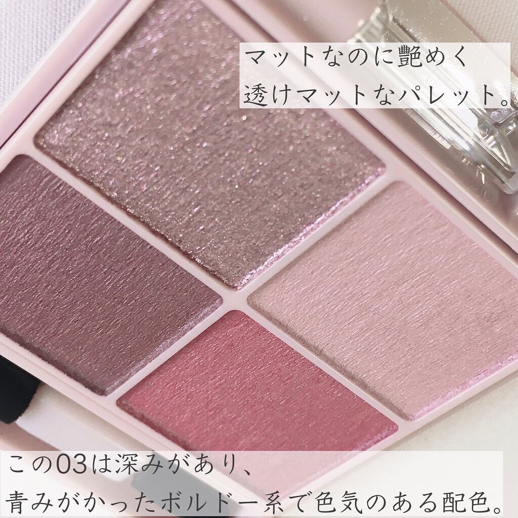 シルキースフレアイズ（マットタイプ）/キャンメイク/アイシャドウパレットを使ったクチコミ（3枚目）