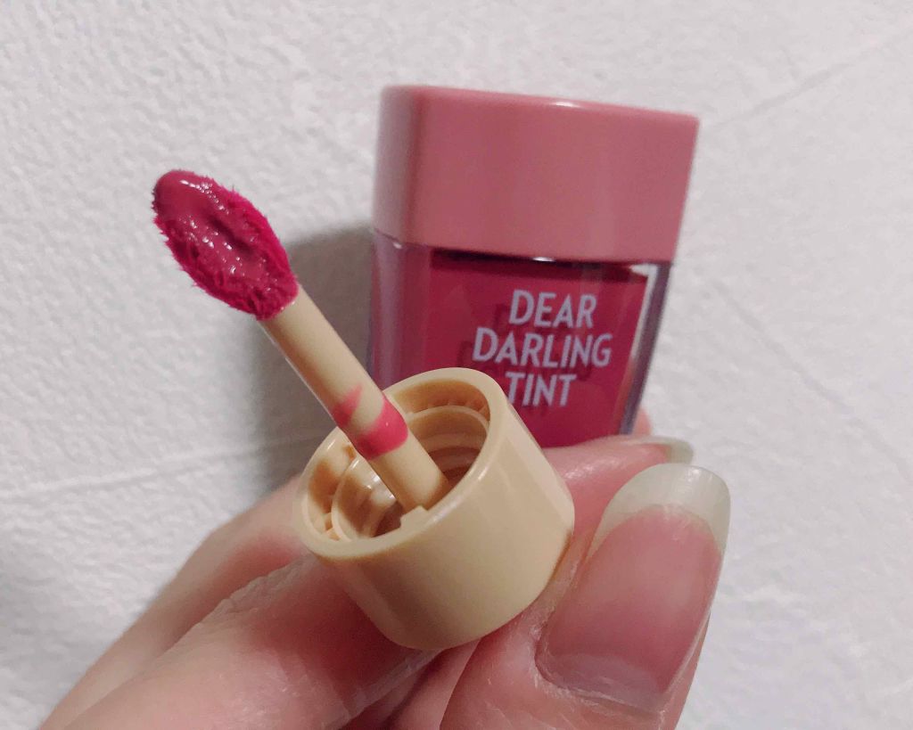 ディアダーリン ウォータージェルティント (アイスティント)/ETUDE/口紅を使ったクチコミ(3枚目)