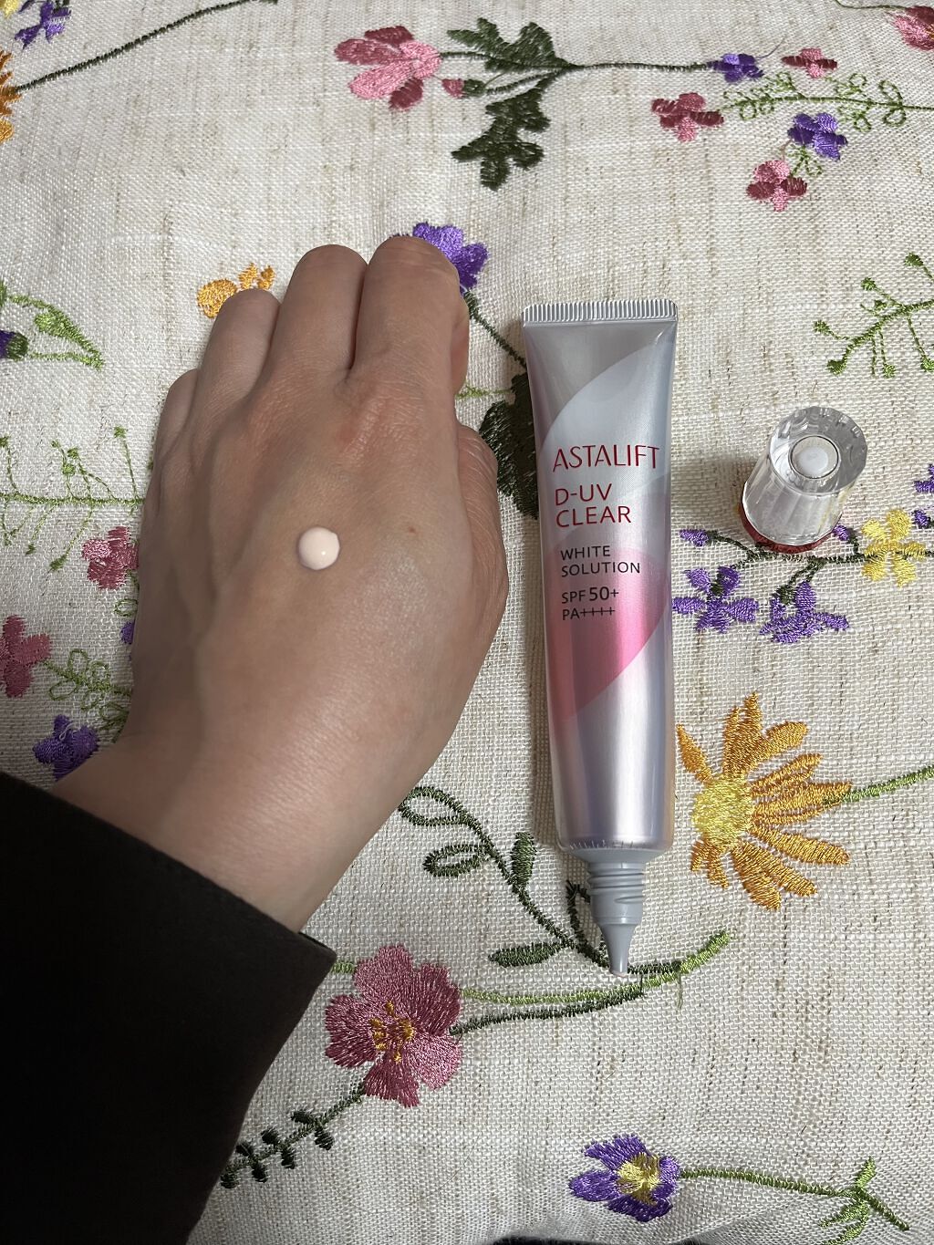D-UVクリア ホワイトソリューション/アスタリフト/日焼け止めクリームを使ったクチコミ（3枚目）