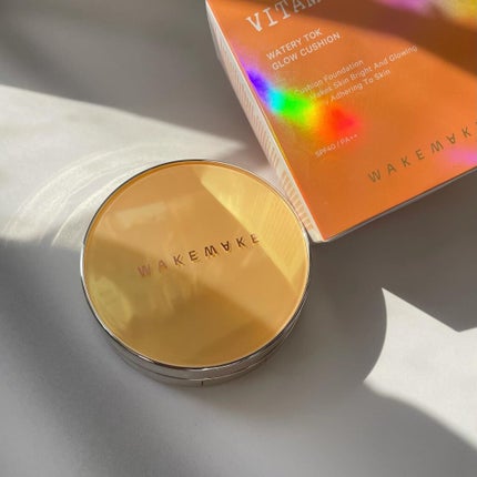 ビタミン ウォータリー トック グロウ クッション/wakemake/クッションファンデーションを使ったクチコミ(7枚目)