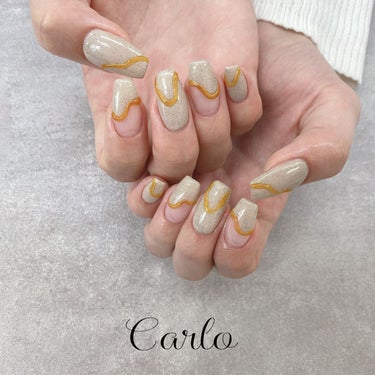 YUKA on LIPS 「.うねうねnail..#nail#nailist#ネイル#ネイ..」（2枚目）