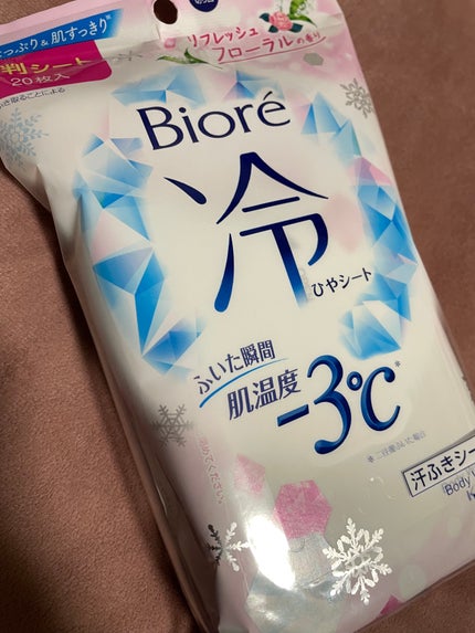 冷シート リフレッシュフローラルの香り/ビオレ/ボディシートを使ったクチコミ(1枚目)