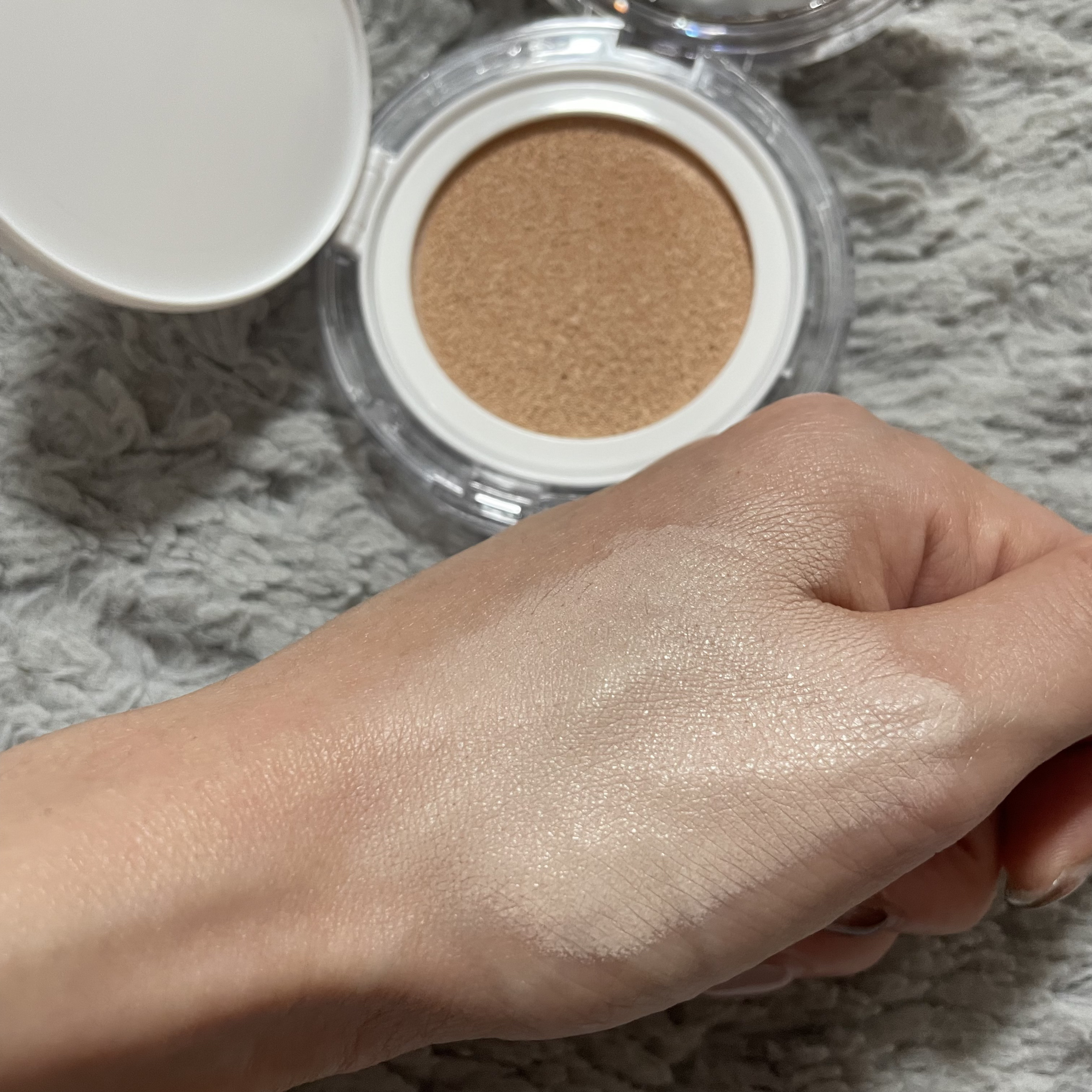 オールデイディープカバークッション 1号 Light Vanilla/SHHOM/クッションファンデーションを使ったクチコミ（2枚目）