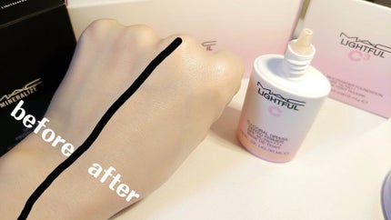 ライトフル C+ティンティッド プライマーSPF45(PA++++)/M・A・C/化粧下地を使ったクチコミ(5枚目)