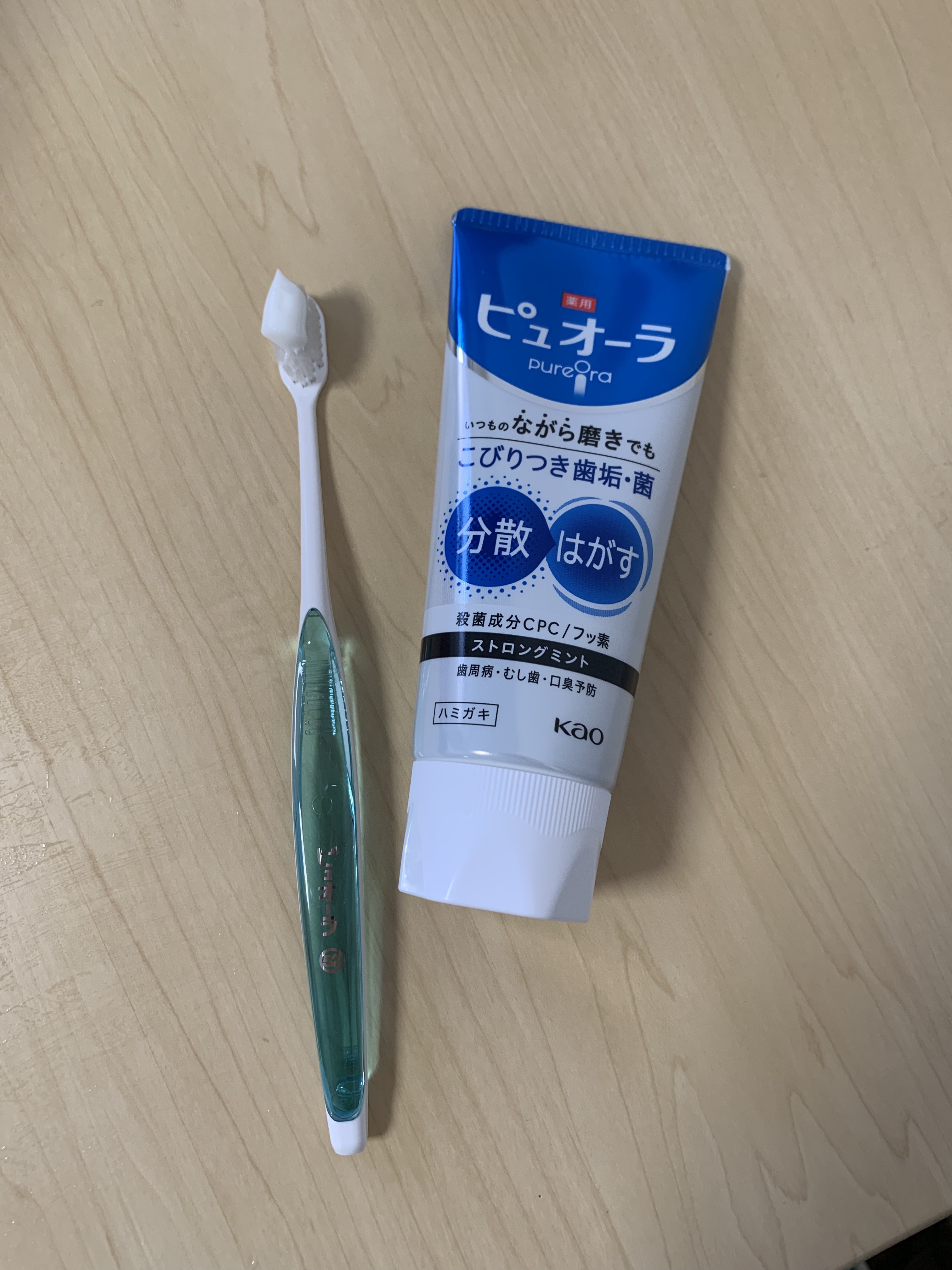 薬用ピュオーラ ハミガキ ストロングミント  115g/ピュオーラ/歯磨き粉を使ったクチコミ（2枚目）