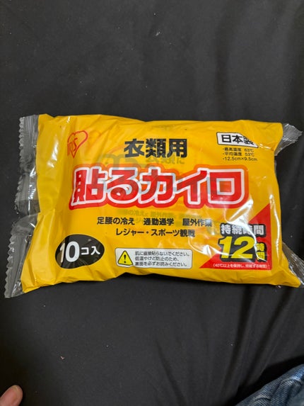 衣類に貼るカイロ/アイリスオーヤマ/その他を使ったクチコミ(1枚目)