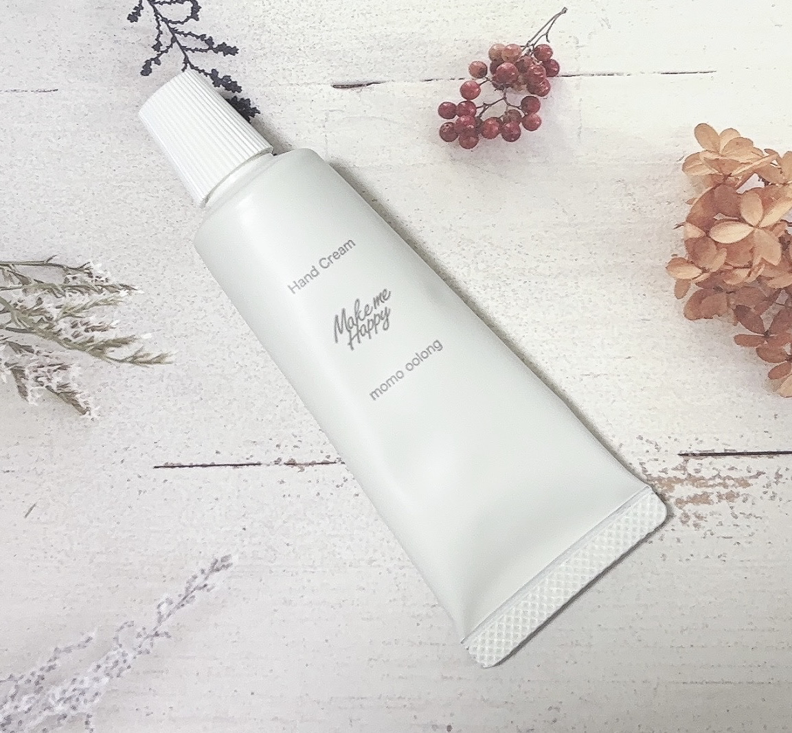 メイクミーハッピー ハンドクリーム momo oolong/キャンメイク/ハンドクリームを使ったクチコミ（1枚目）