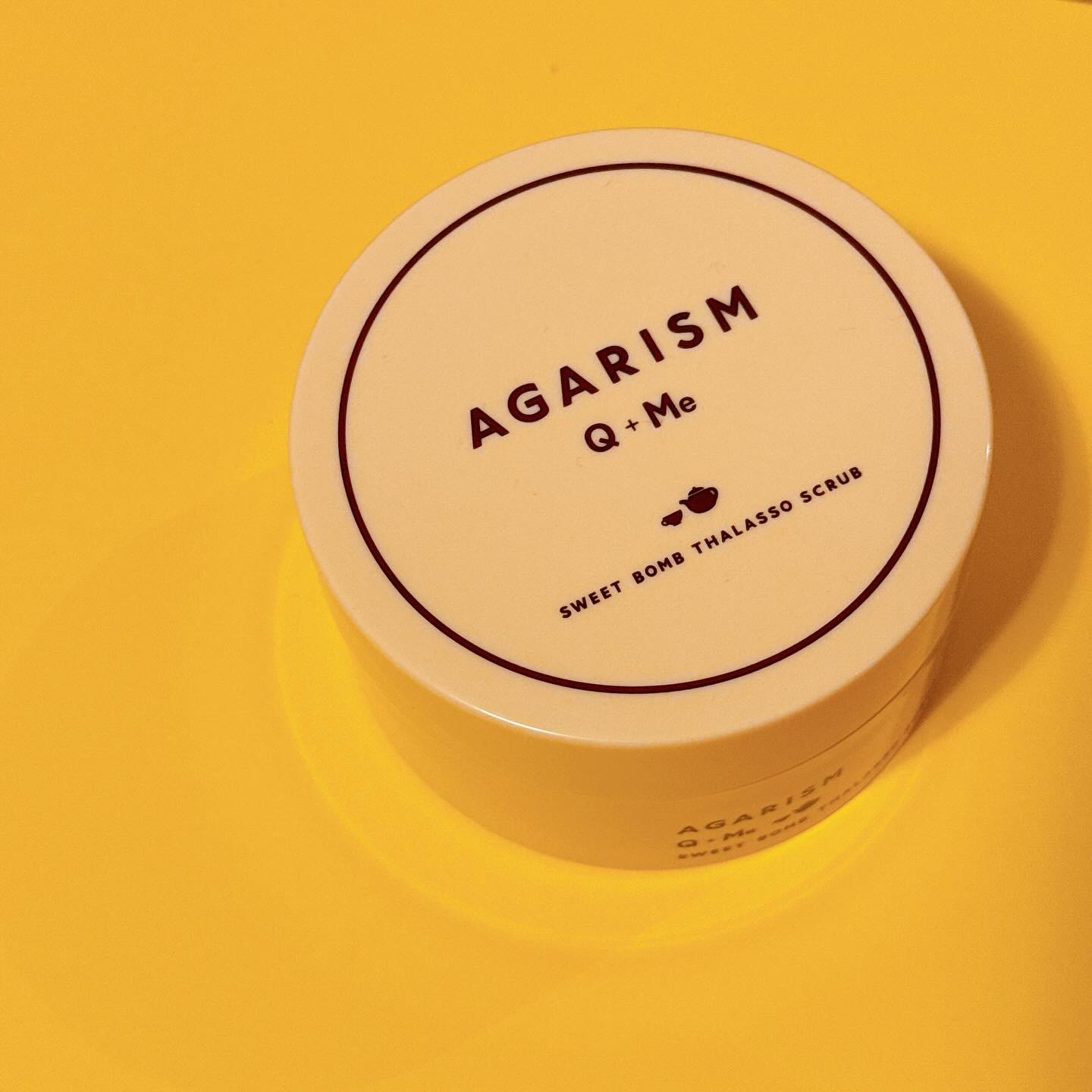 Q+Me スウィートボムタラソスクラブレモンティーの香り/AGARISM/バストケア・ヒップケアを使ったクチコミ（1枚目）
