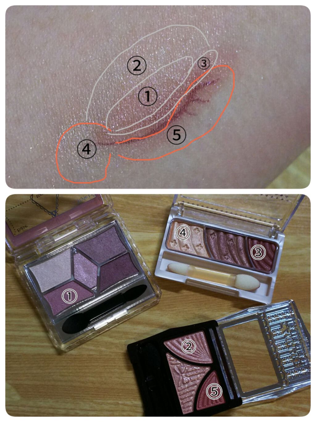 ジューシーピュアアイズ/キャンメイク/アイシャドウパレットを使ったクチコミ(3枚目)