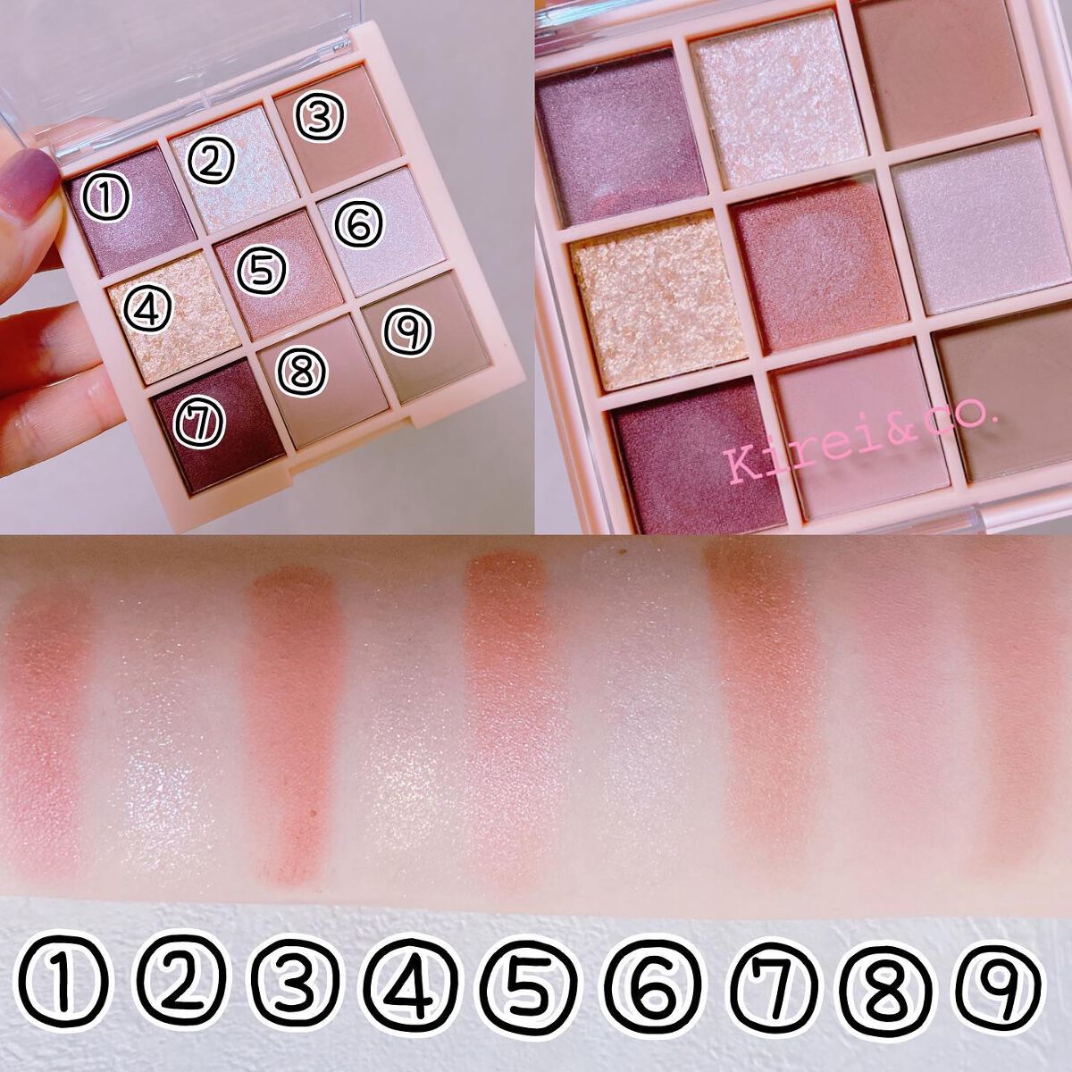 アイシャドウパレット/Kirei&co./アイシャドウパレットを使ったクチコミ（2枚目）