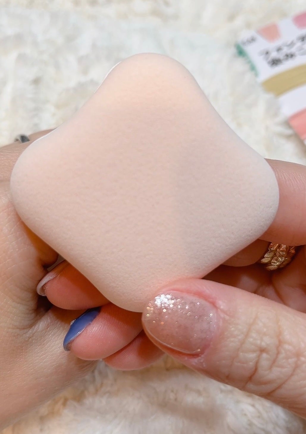 ファンデーションが染みこみにくいパフ/貝印/パフ・スポンジを使ったクチコミ(3枚目)