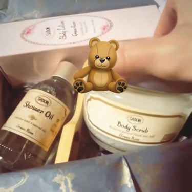 ボディスクラブ グリーン・ローズ 600g/SABON/ボディスクラブを使ったクチコミ（1枚目）