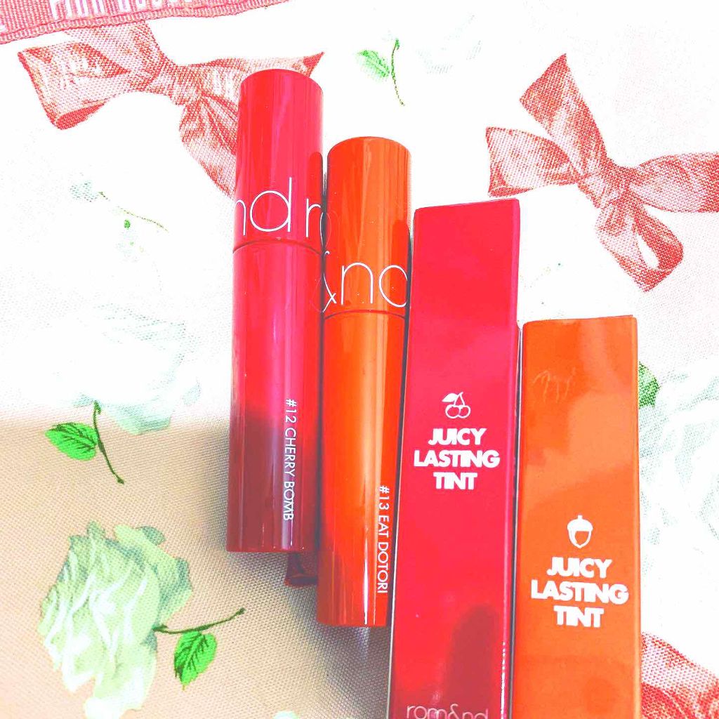 ジューシーラスティングティント/rom&nd/リップティントを使ったクチコミ（1枚目）