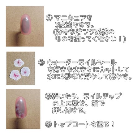 しずくネイルシール/キャンドゥ/ネイルシールを使ったクチコミ(2枚目)