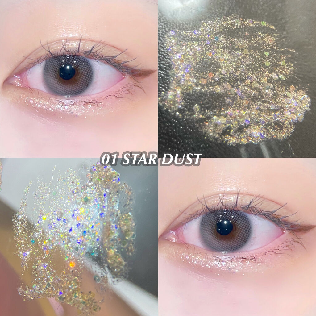 リキッド グリッター シャドウ/rom&nd/グリッターを使ったクチコミ（2枚目）