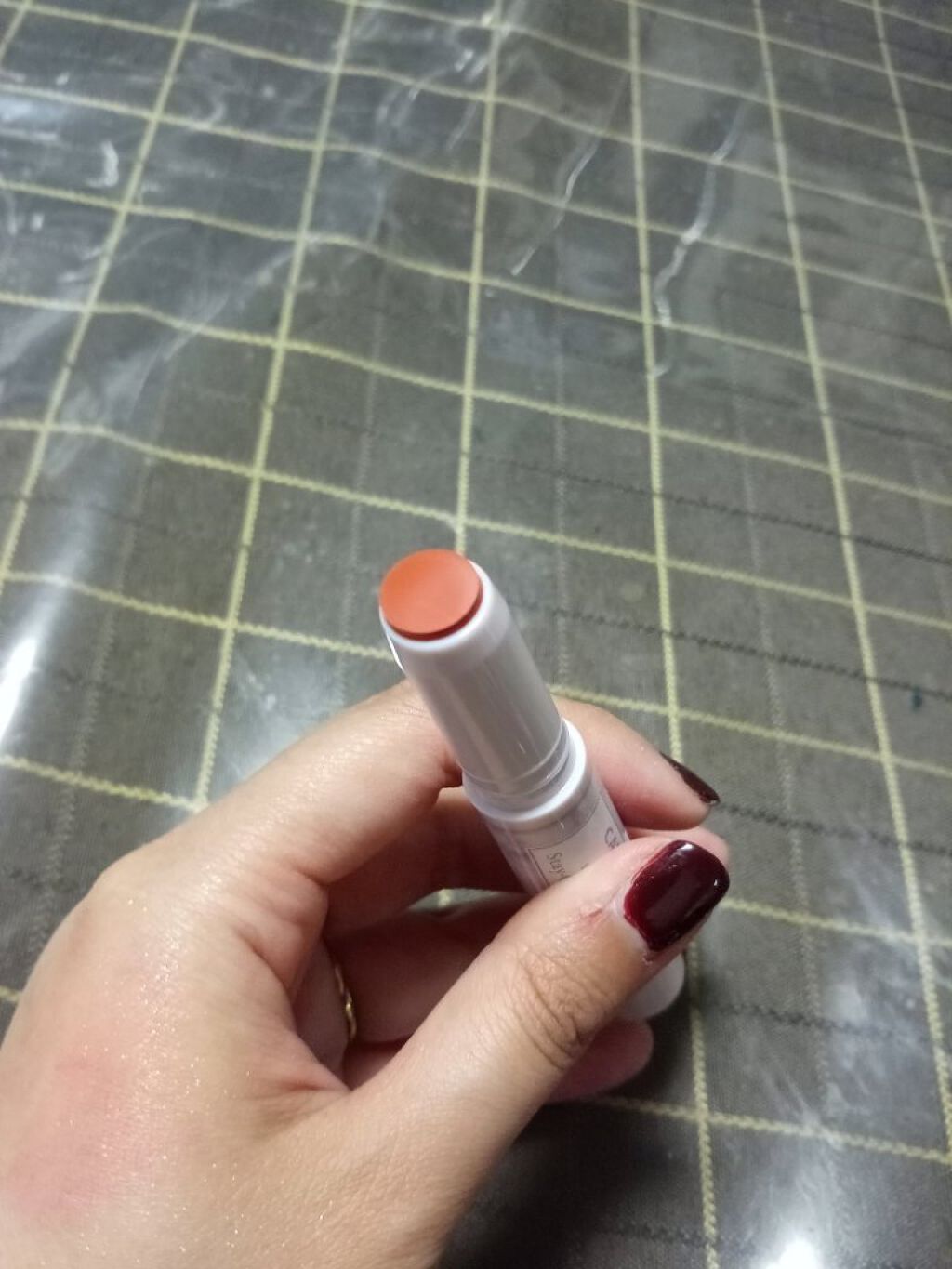 ステイオンバームルージュ 18 ブラウニッシュマンダリン/キャンメイク/口紅を使ったクチコミ（2枚目）