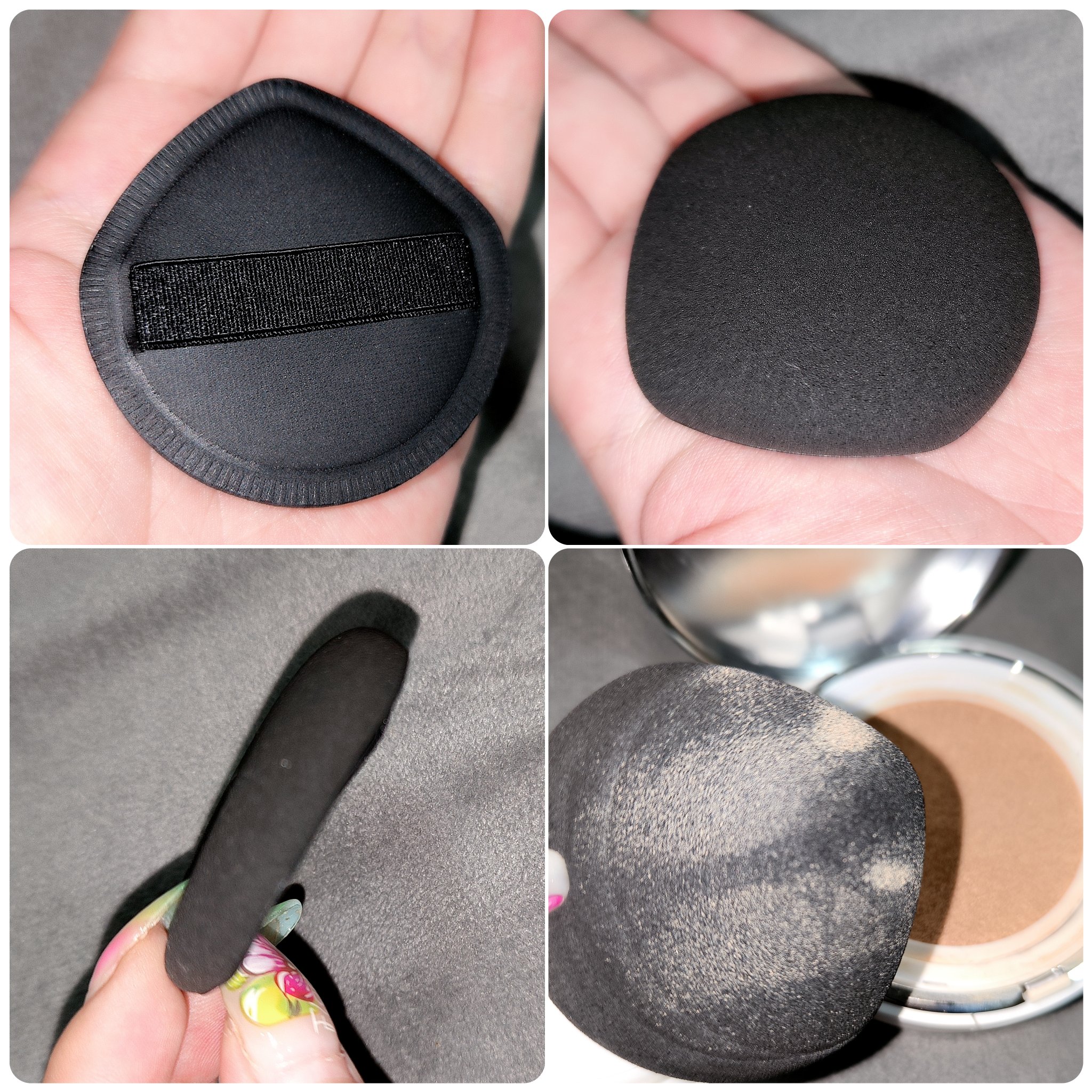 ファンデーションが染みこみにくいパフ(クッションファンデ用)/貝印/パフ・スポンジを使ったクチコミ（2枚目）