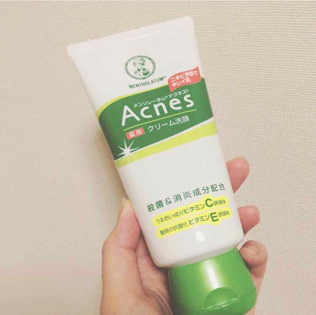 薬用クリーム洗顔/メンソレータム アクネス/洗顔フォームを使ったクチコミ(1枚目)