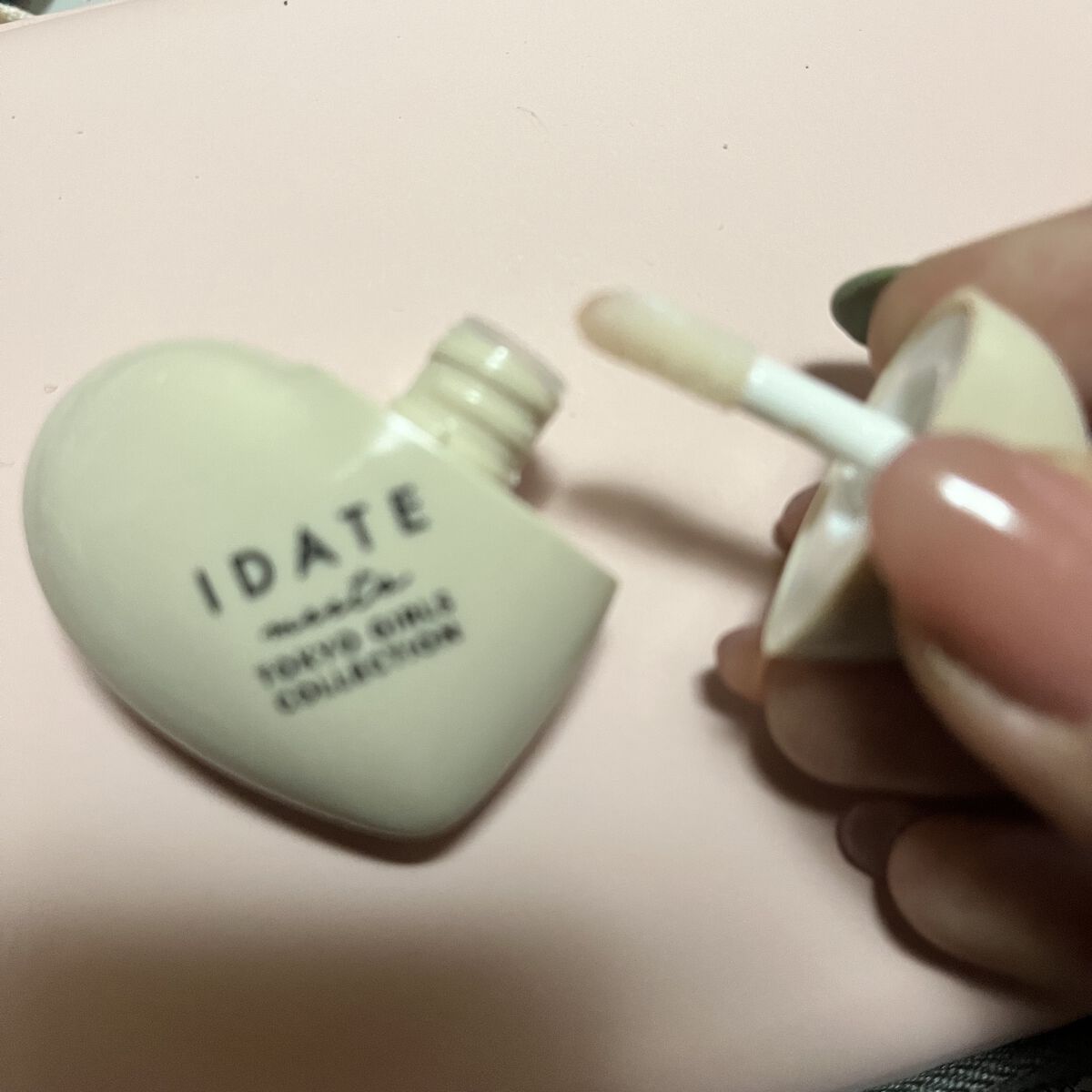 アイデイト リップケアオイル 02 クリアベージュ/IDATE/リップグロスを使ったクチコミ（3枚目）