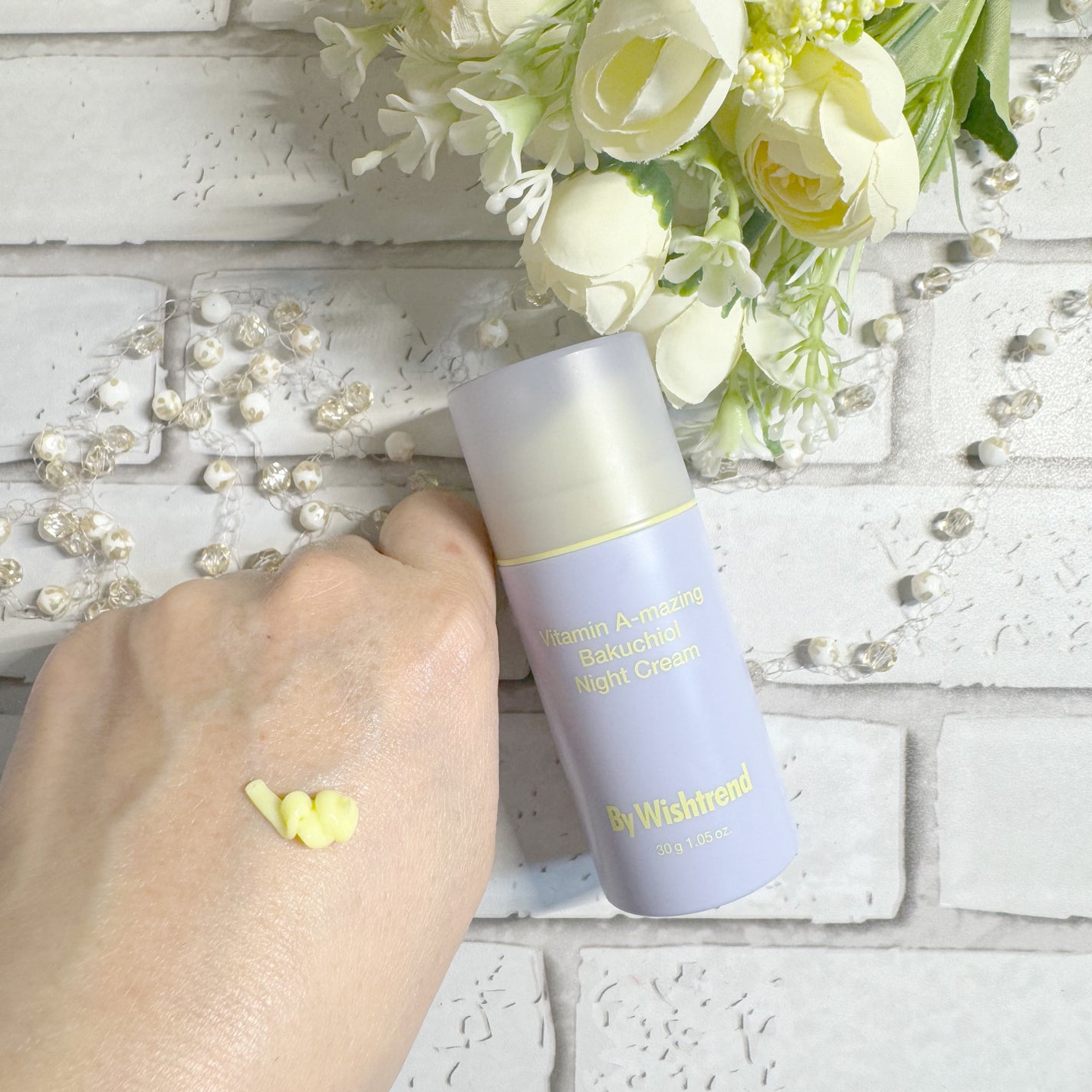 ビタミンA-mazingバクチオールナイトクリーム/By Wishtrend/フェイスクリームを使ったクチコミ(2枚目)
