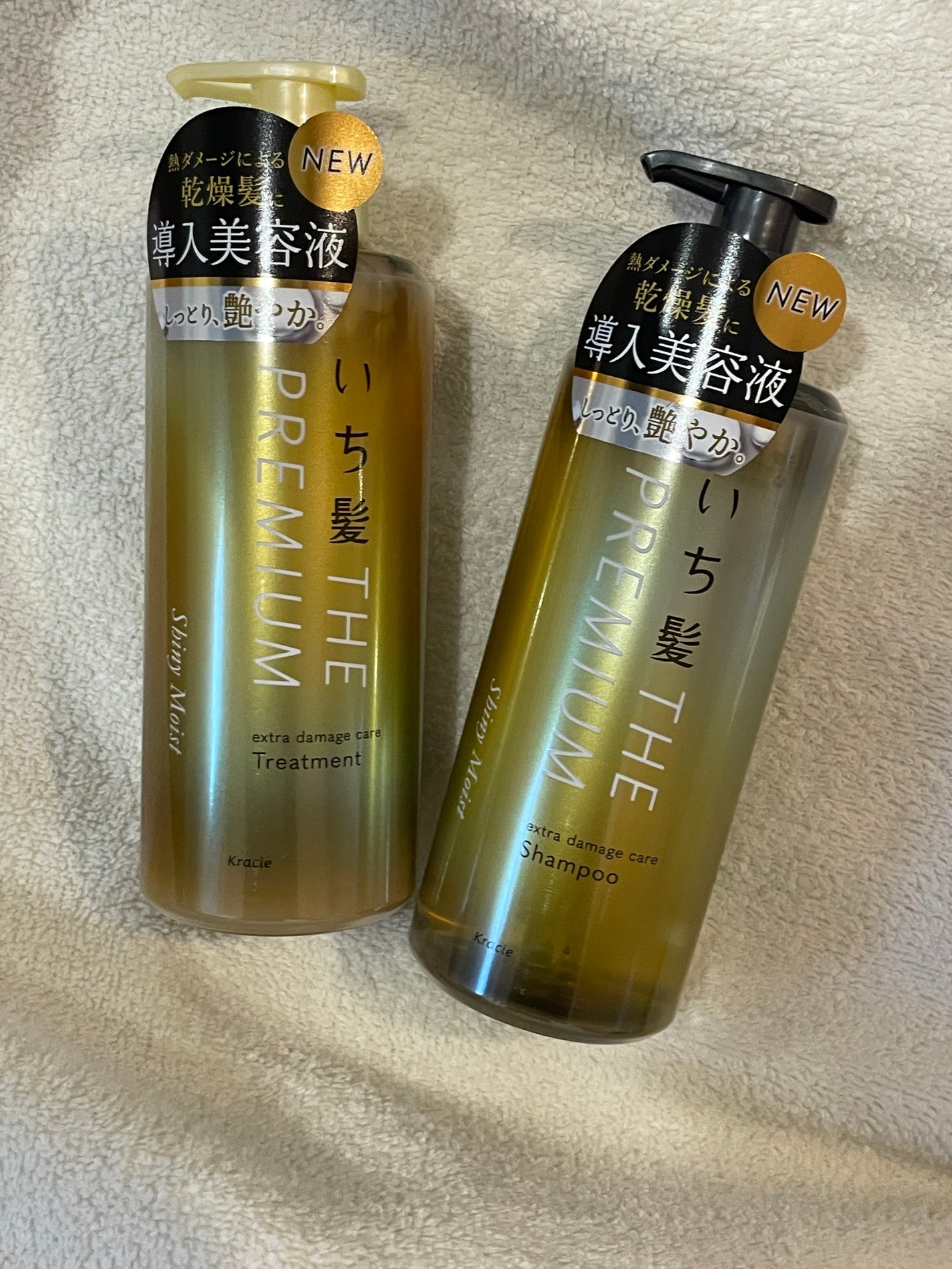 THE PREMIUM エクストラダメージケアシャンプー/トリートメント(シャイニーモイスト)/いち髪/市販シャンプーを使ったクチコミ(1枚目)