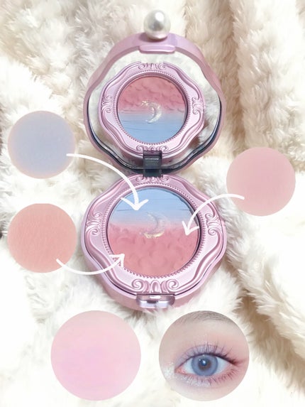 女王のカメオグラデーションチーク/COLORROSE/パウダーチークを使ったクチコミ(2枚目)