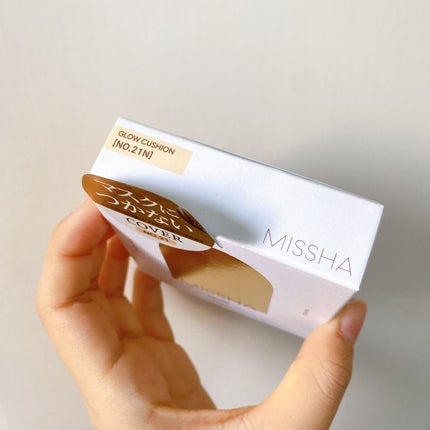 グロウ クッション ライト <ライトタイプ>/MISSHA/クッションファンデーションを使ったクチコミ(4枚目)